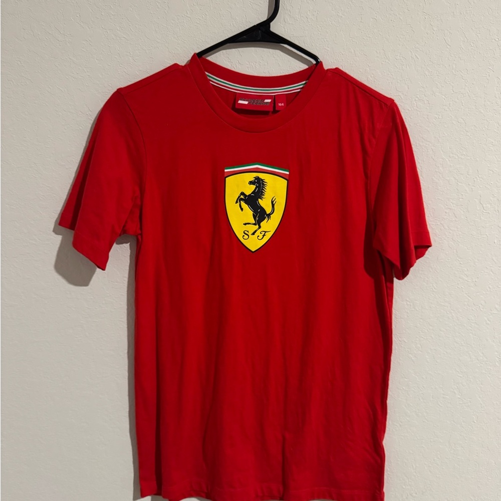 Ferrari Red Shield Logo Men's Tee
